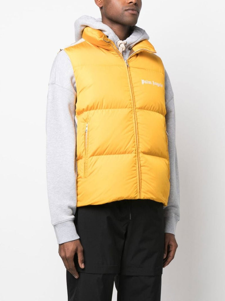 X Palm Angels Yellow Padded Gilet