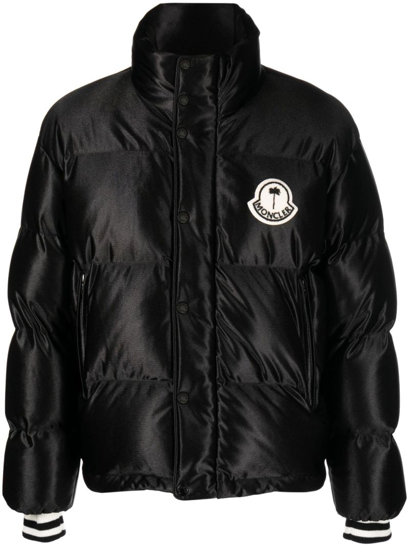 X Palm Angels Black Keon Padded Jacket