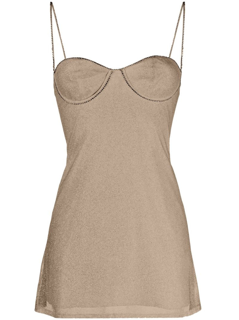 White Fairy Glittered Mini Dress