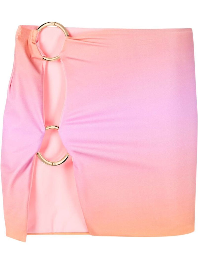 Pink Double Ring Mini Skirt