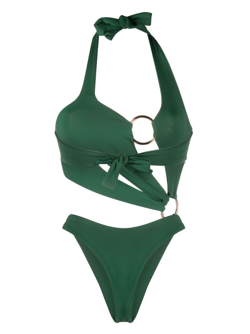 Green Sex Wax Cut Out Swimsuit