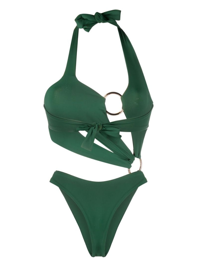 Green Sex Wax Cut Out Swimsuit
