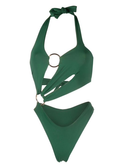 Green Sex Wax Cut Out Swimsuit