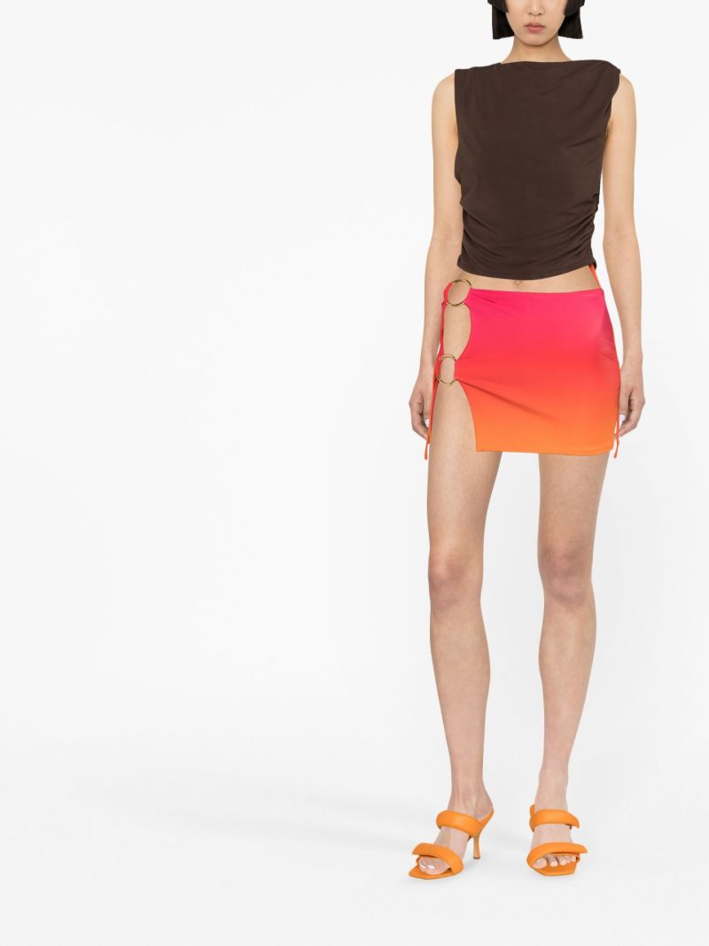 Pink Double Ring Mini Skirt