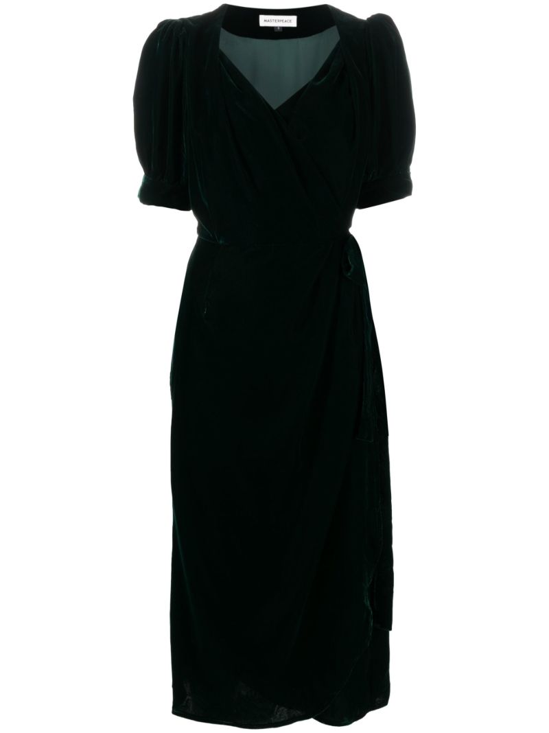 Green Velvet Midi Dress