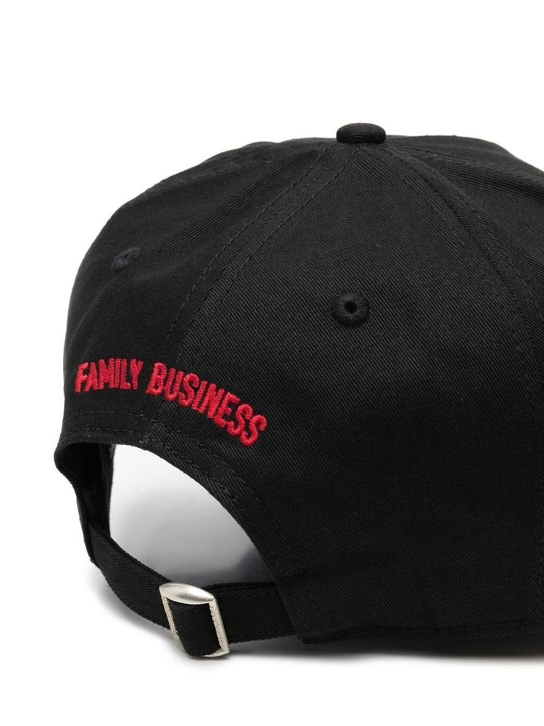 Black Logo Patch Baseball Cap