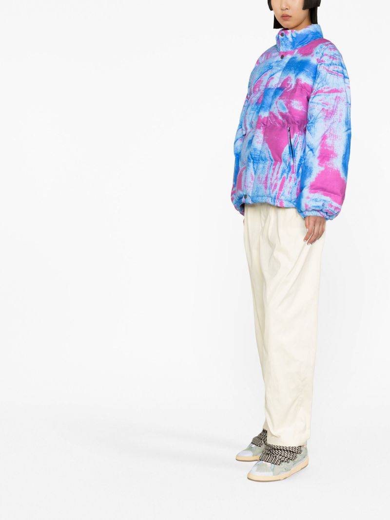 Multicolour Scrunch Puffer Jacket