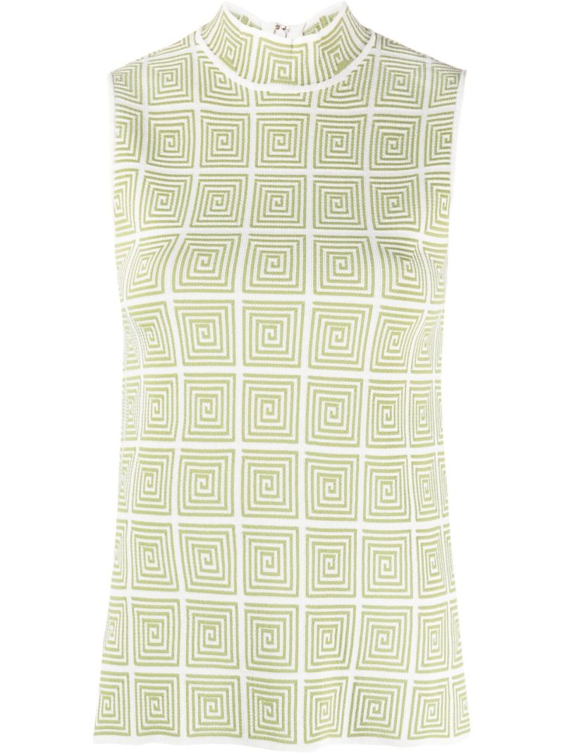 White Burke Knitted Top