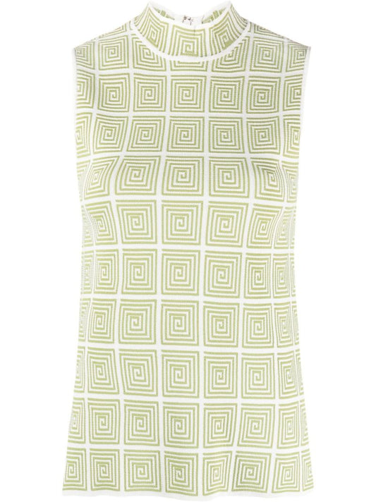White Burke Knitted Top