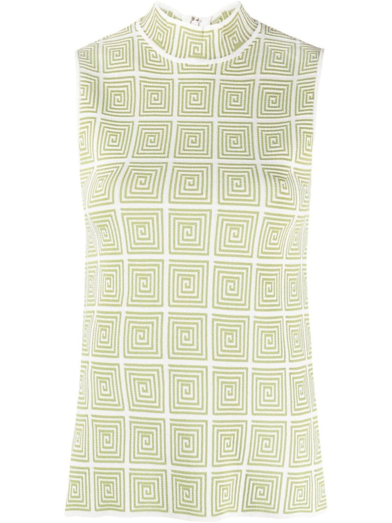 White Burke Knitted Top