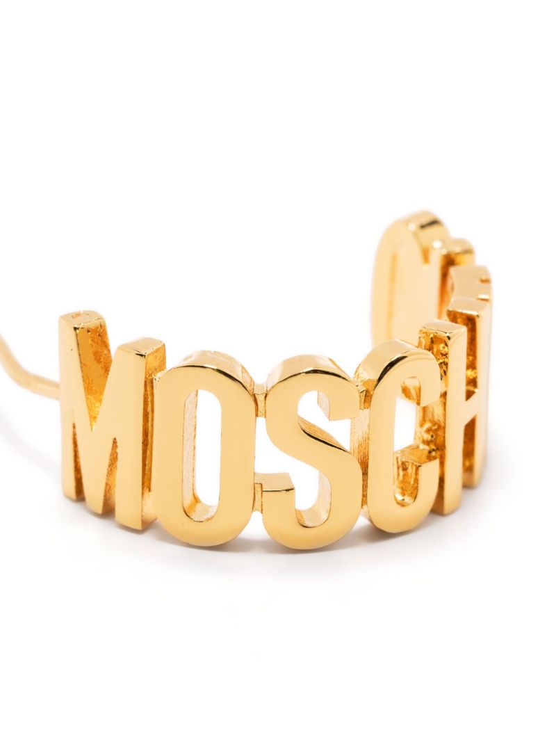 Gold-tone Logo Hoop Earrings
