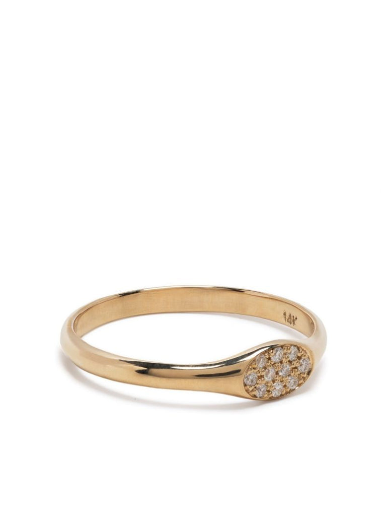 14k Yellow Gold Diamond Ring