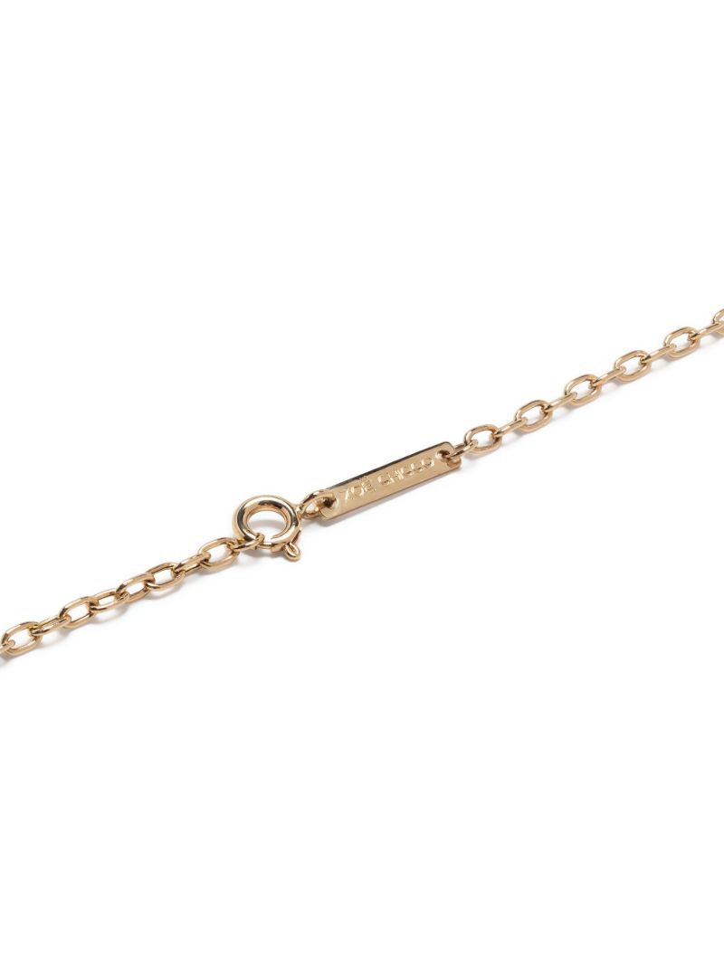 14k Yellow Gold Small Sunbeam Medallion Diamond Necklace