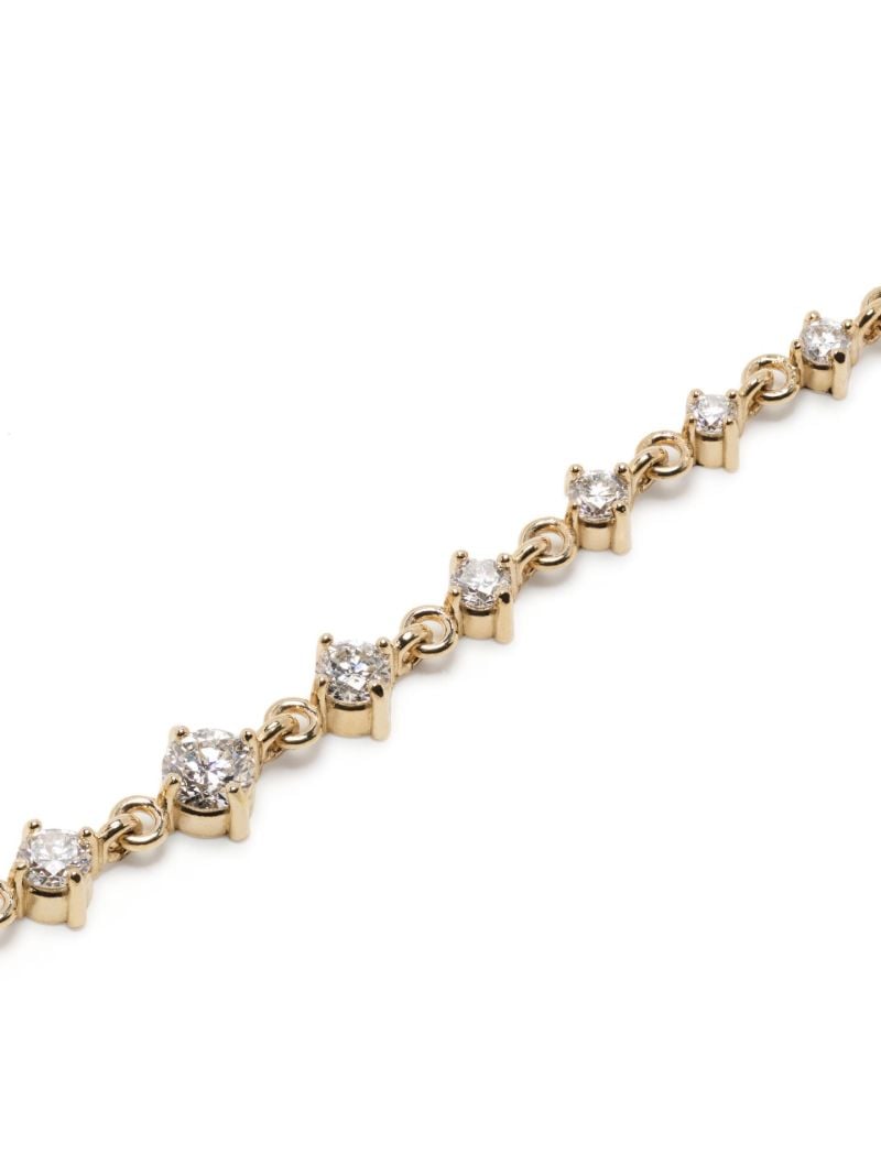 14kt Yellow Gold Diamond Bolo Bracelet