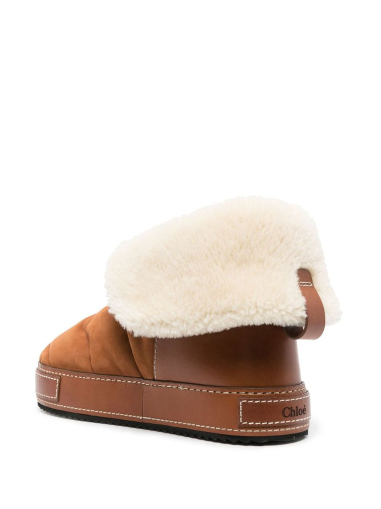 Brown Maxie Shearling Ankle Boots