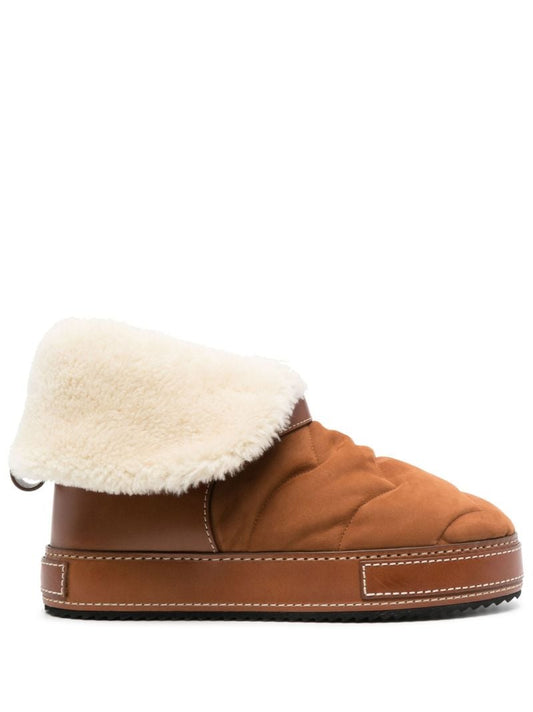 Brown Maxie Shearling Ankle Boots