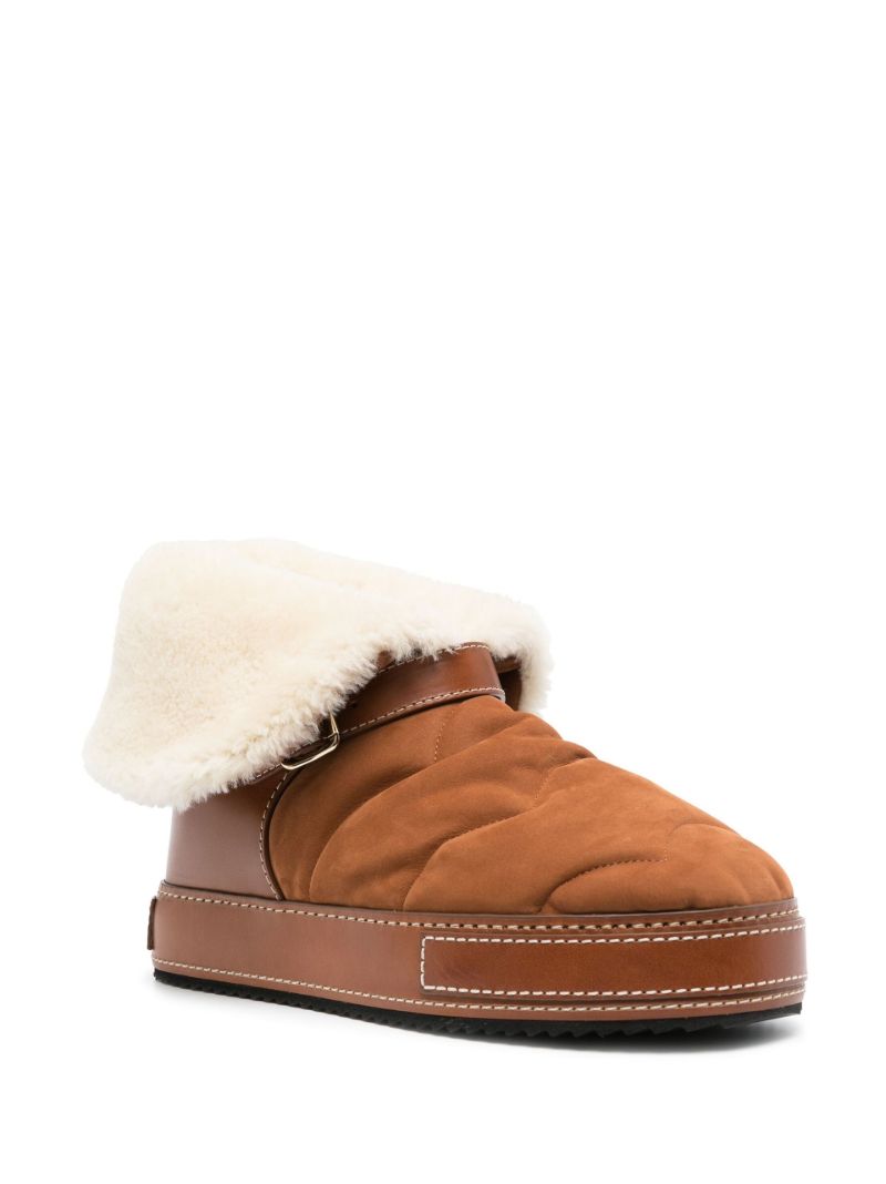 Brown Maxie Shearling Ankle Boots