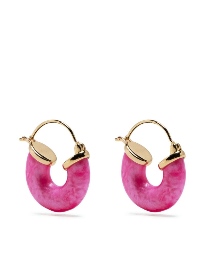 Pink Petit Swell Hoop Earrings