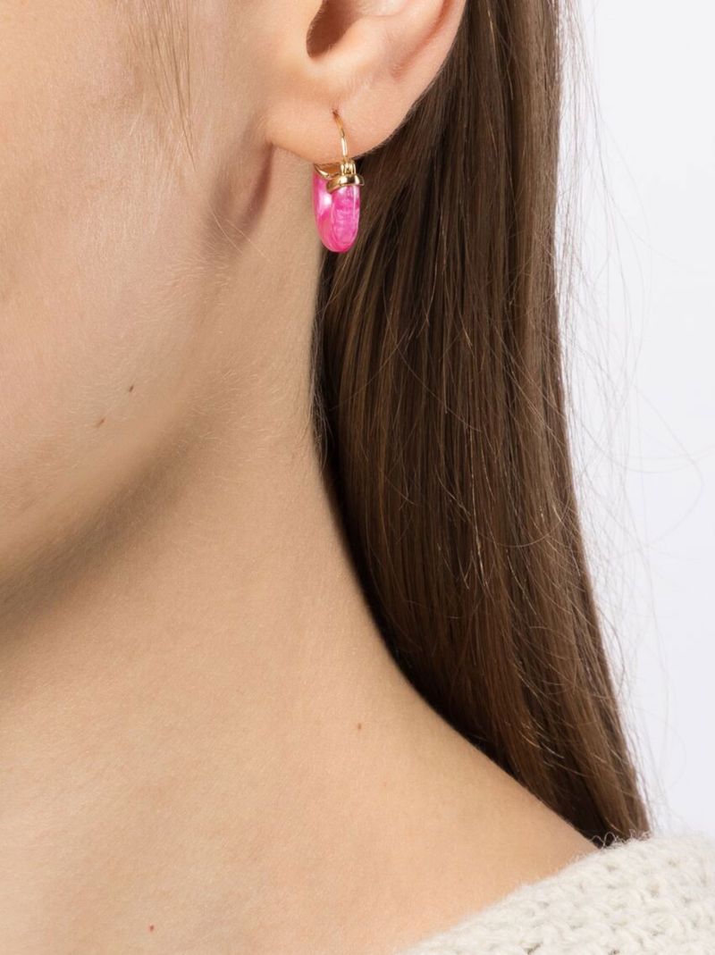 Pink Petit Swell Hoop Earrings