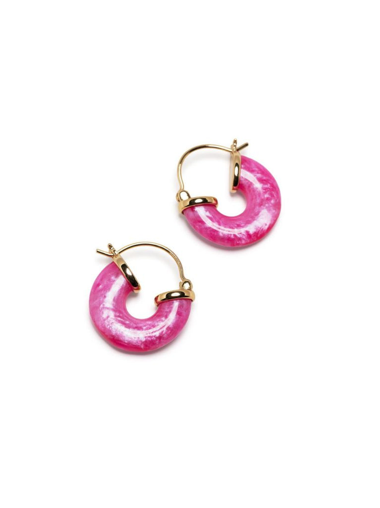 Pink Petit Swell Hoop Earrings