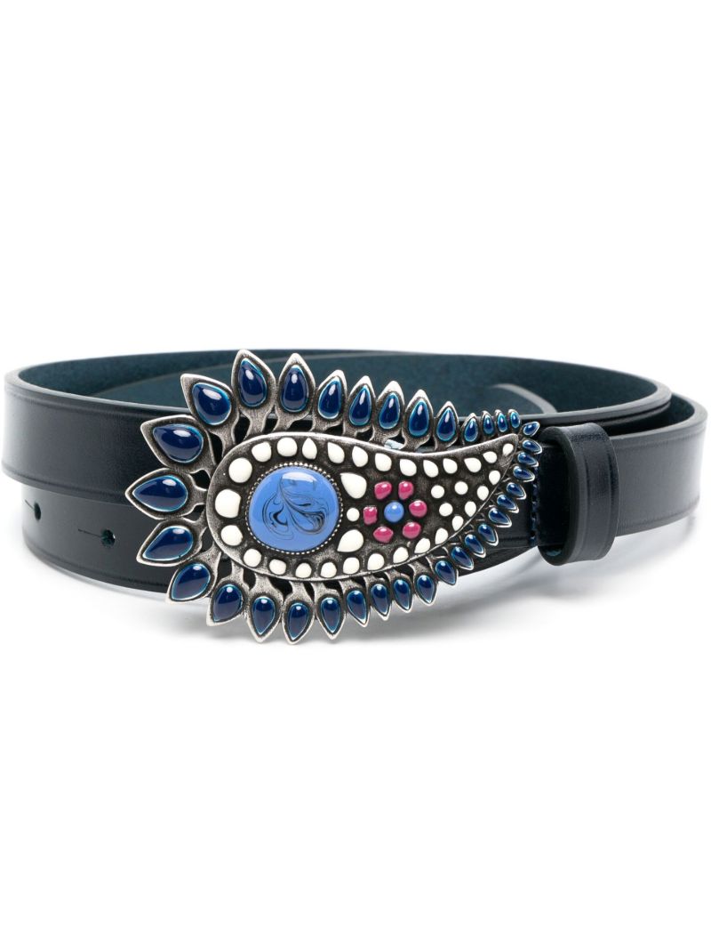 Blue Alayne Leather Belt