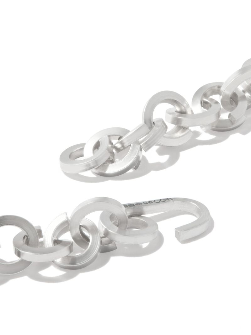 Sterling Silver Square Coil Necklace