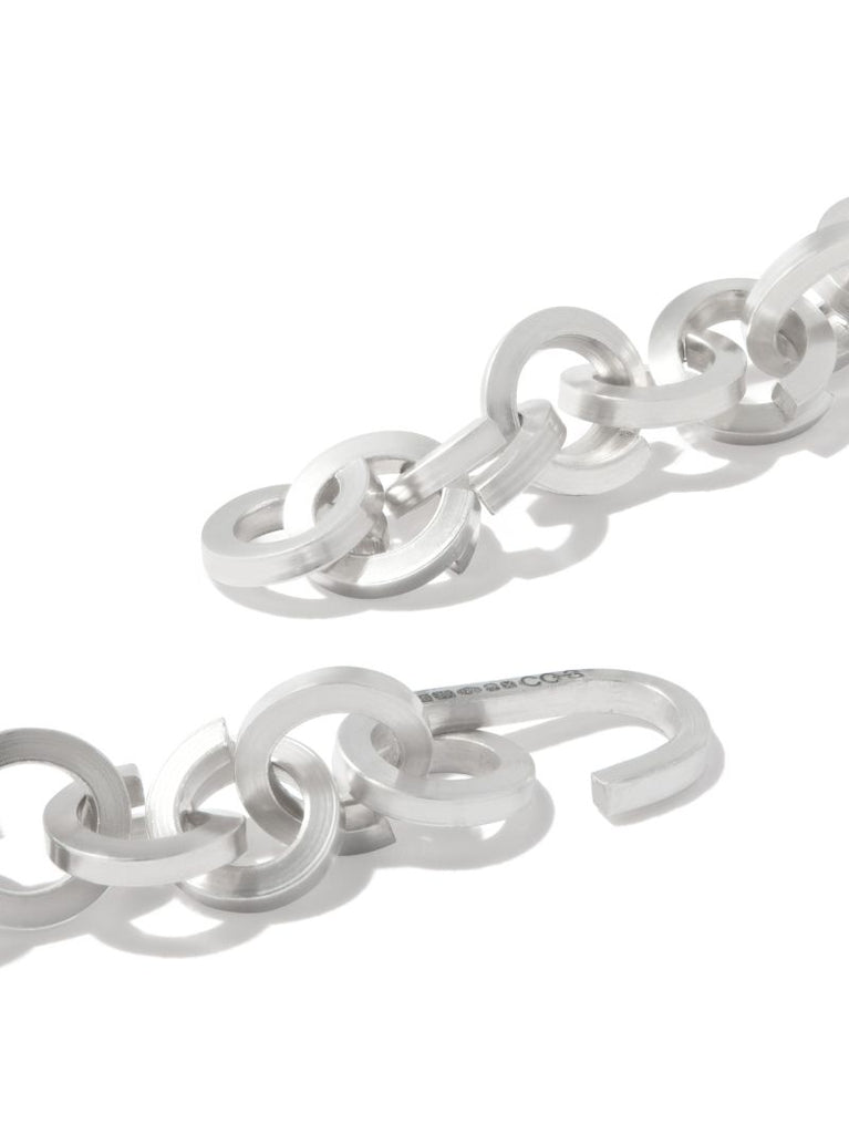 Sterling Silver Square Coil Necklace