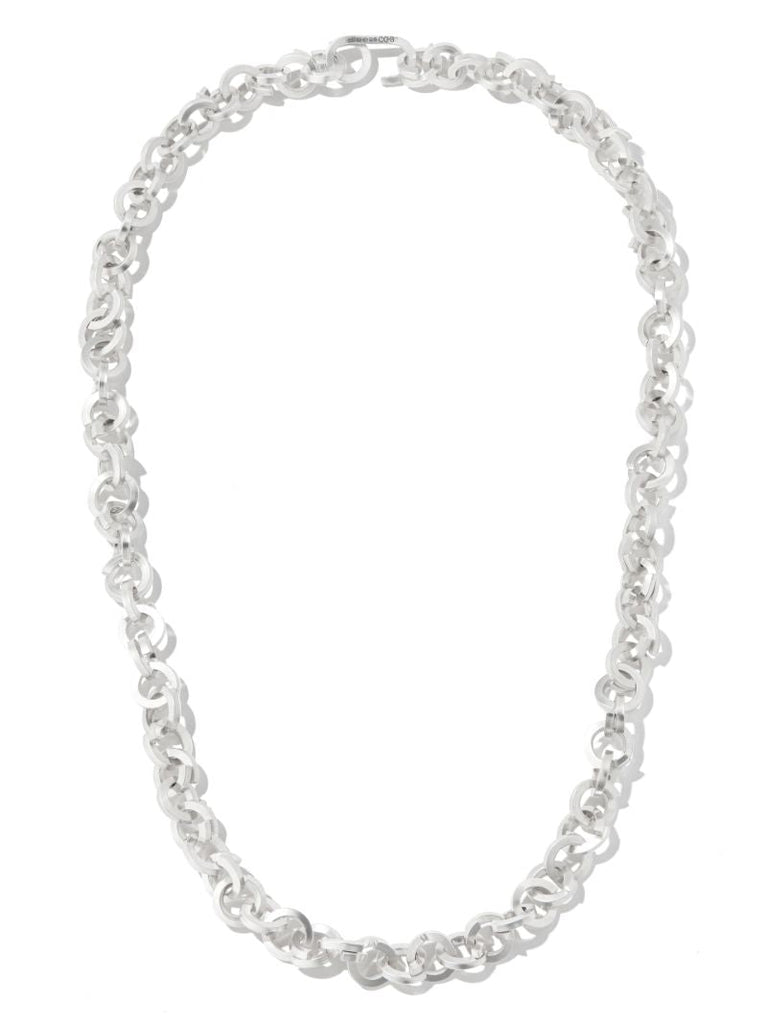 Sterling Silver Square Coil Necklace