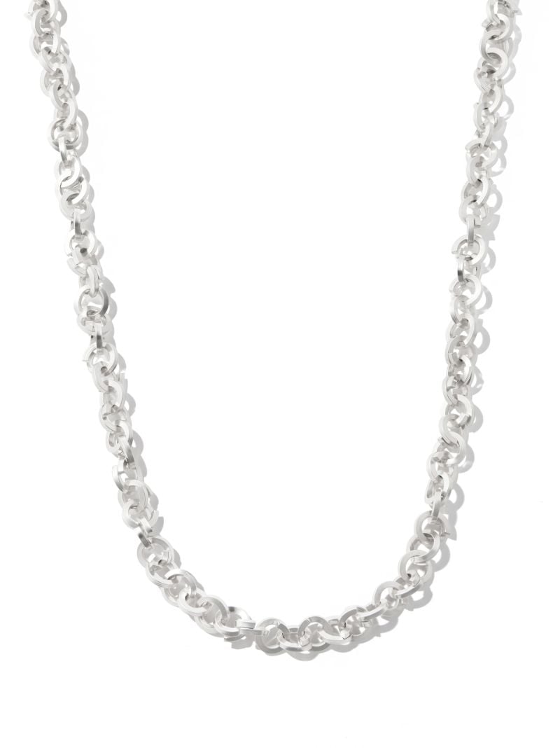 Sterling Silver Square Coil Necklace
