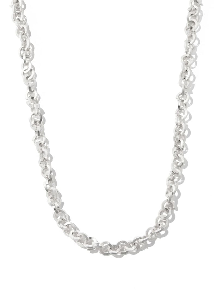Sterling Silver Square Coil Necklace