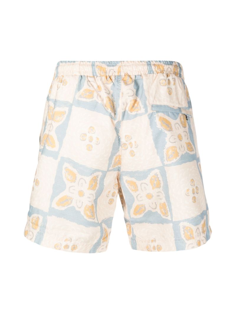 Neutral Sundial Printed Swim Shorts