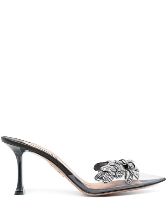 Black Galactic Flower 75 Crystal Mules