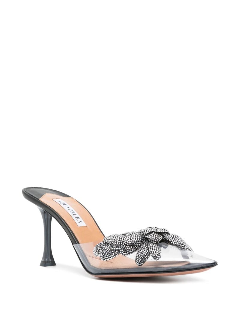 Black Galactic Flower 75 Crystal Mules