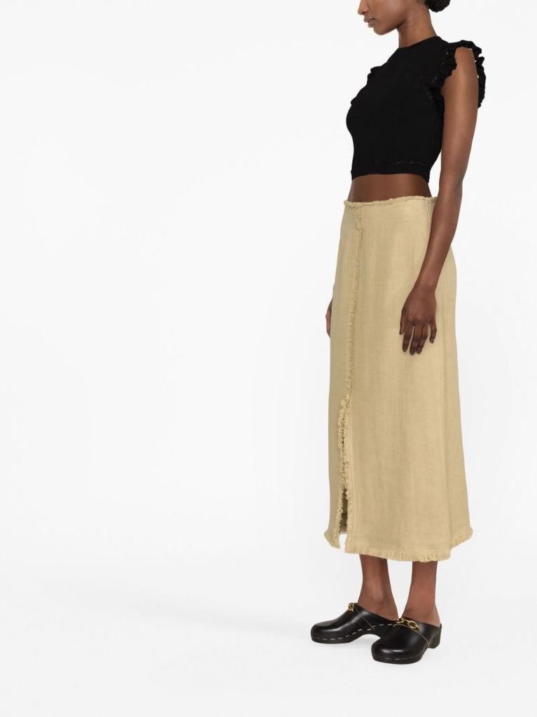 Black Shila Knitted Cropped Top