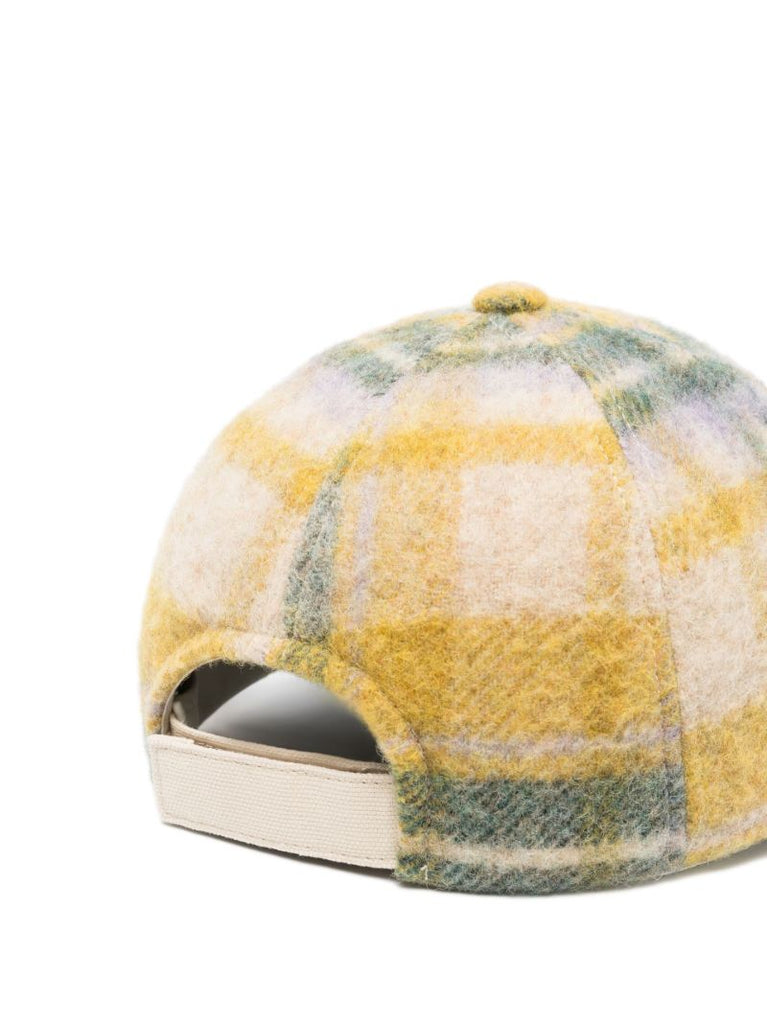 Yellow Tyron Tweed Baseball Cap