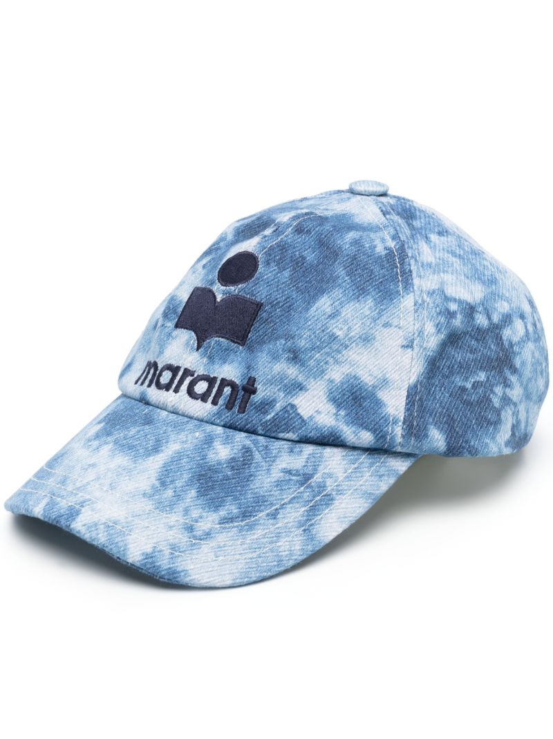 Blue Logo Embroidered Tie-dye Hat