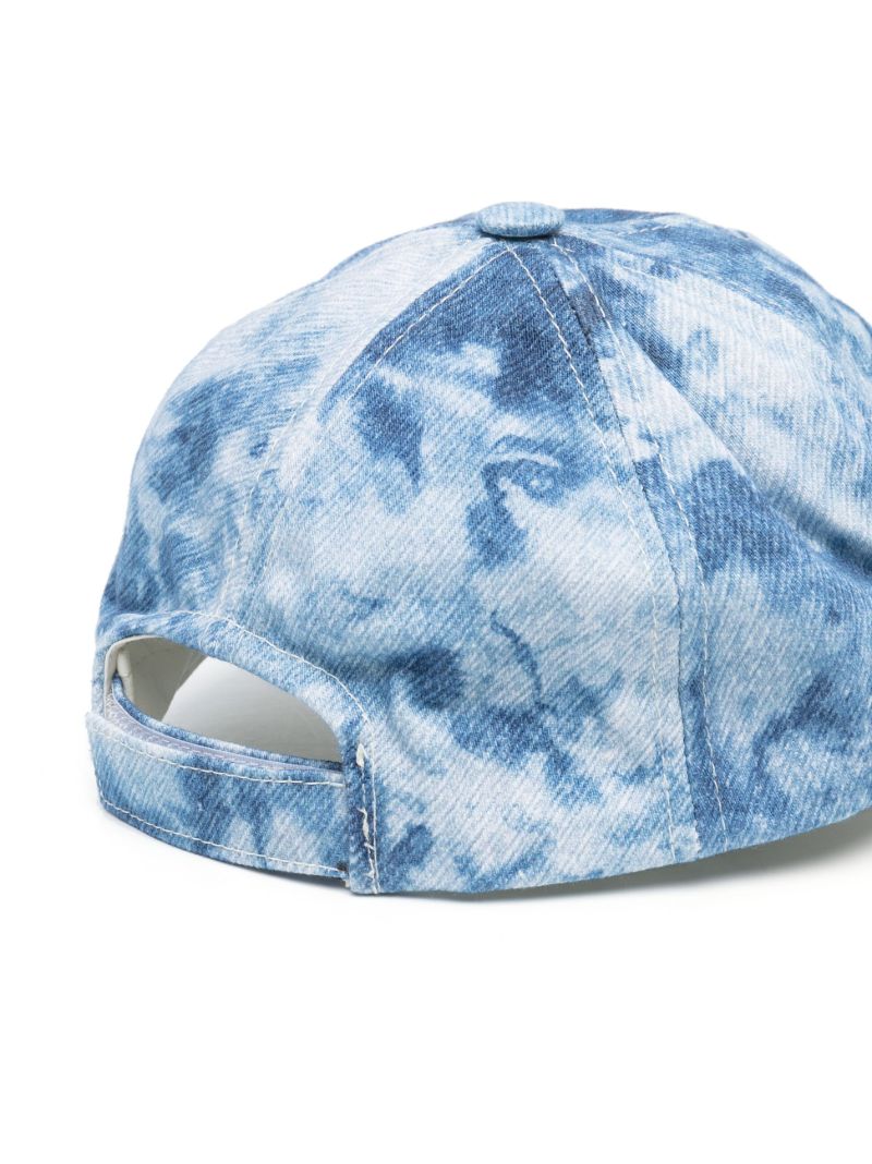 Blue Logo Embroidered Tie-dye Hat