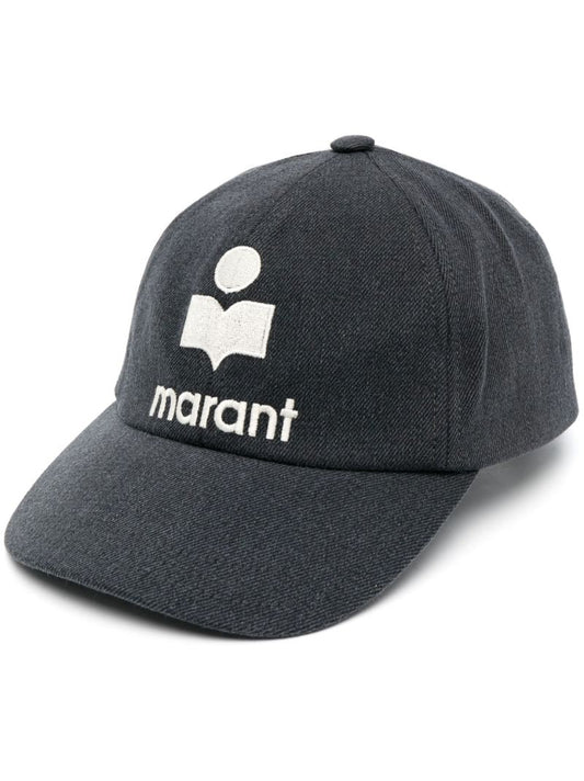 Black Logo Embroidered Baseball Cap