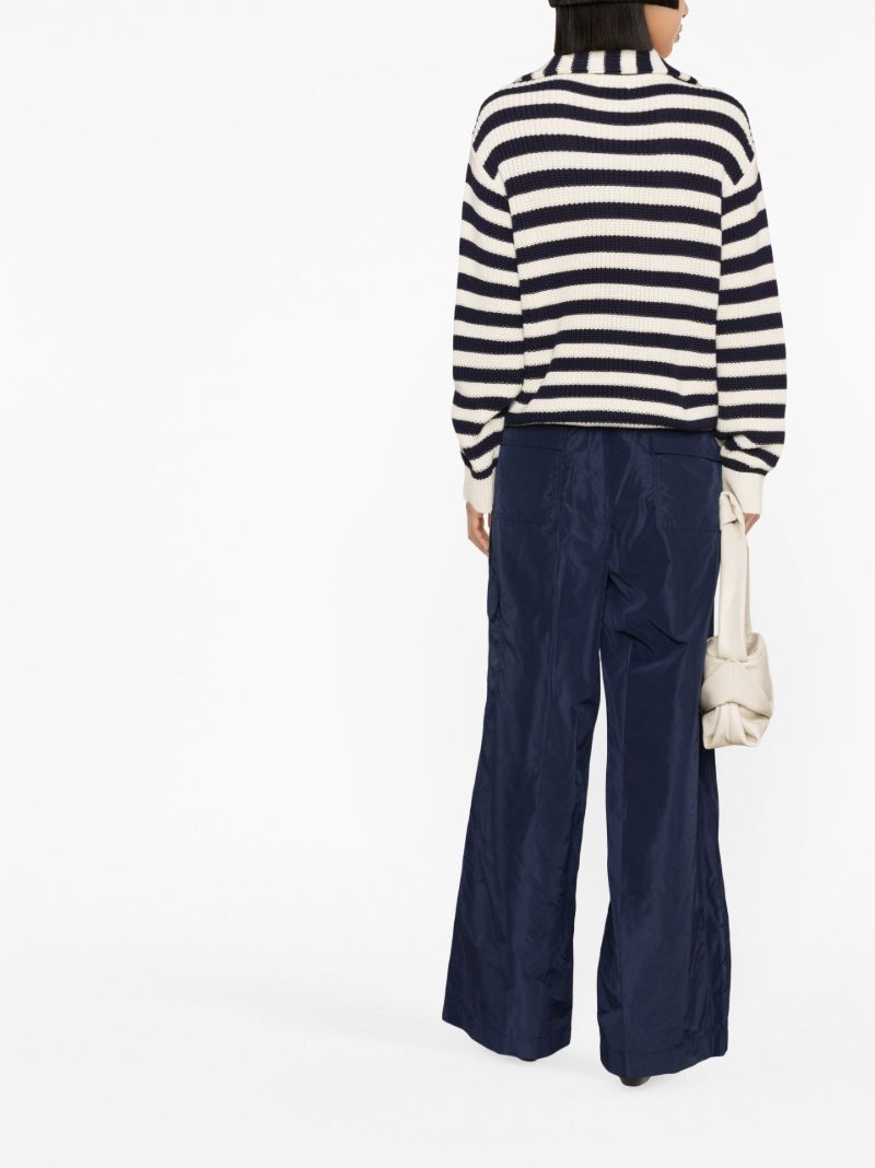 Blue Camila Wide-leg Trousers