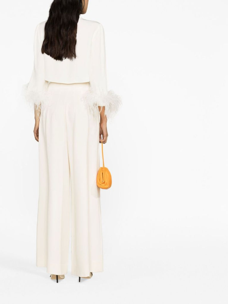 Neutral Caleb Wide-leg Trousers