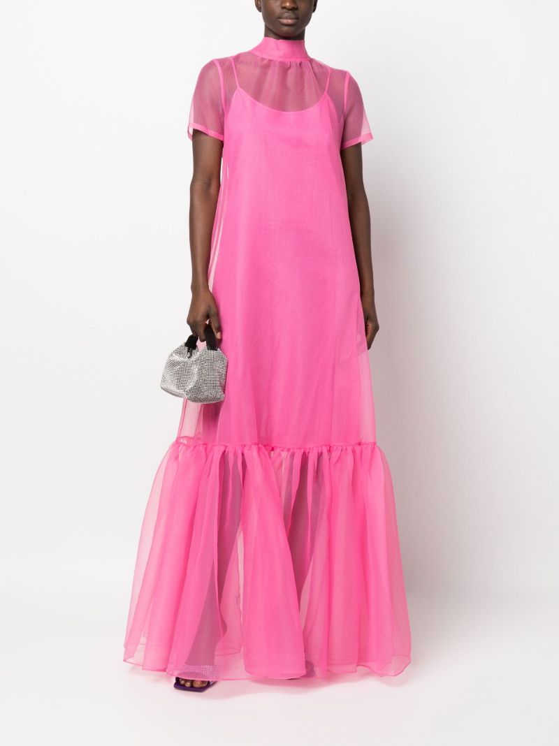 Pink Calluna Organza Gown
