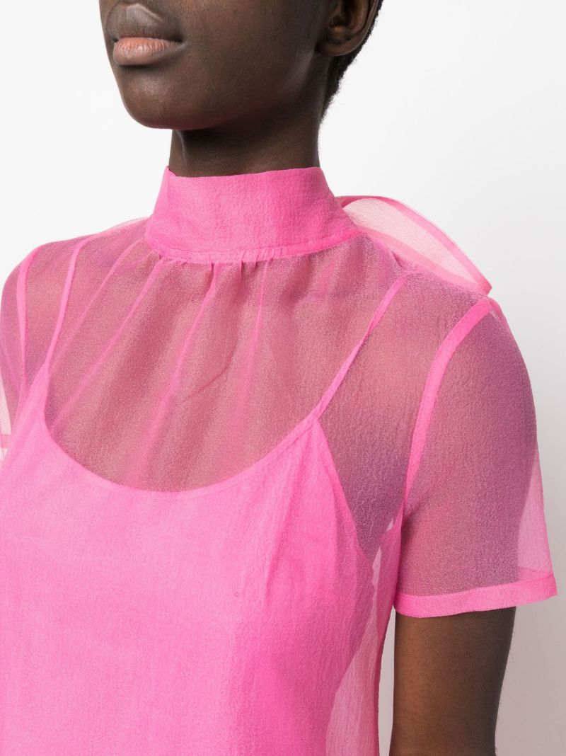 Pink Calluna Organza Gown
