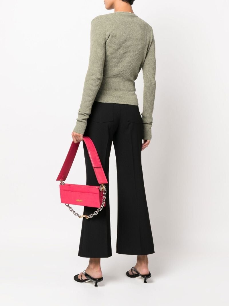 Pink Le Ciuciu Leather Shoulder Bag