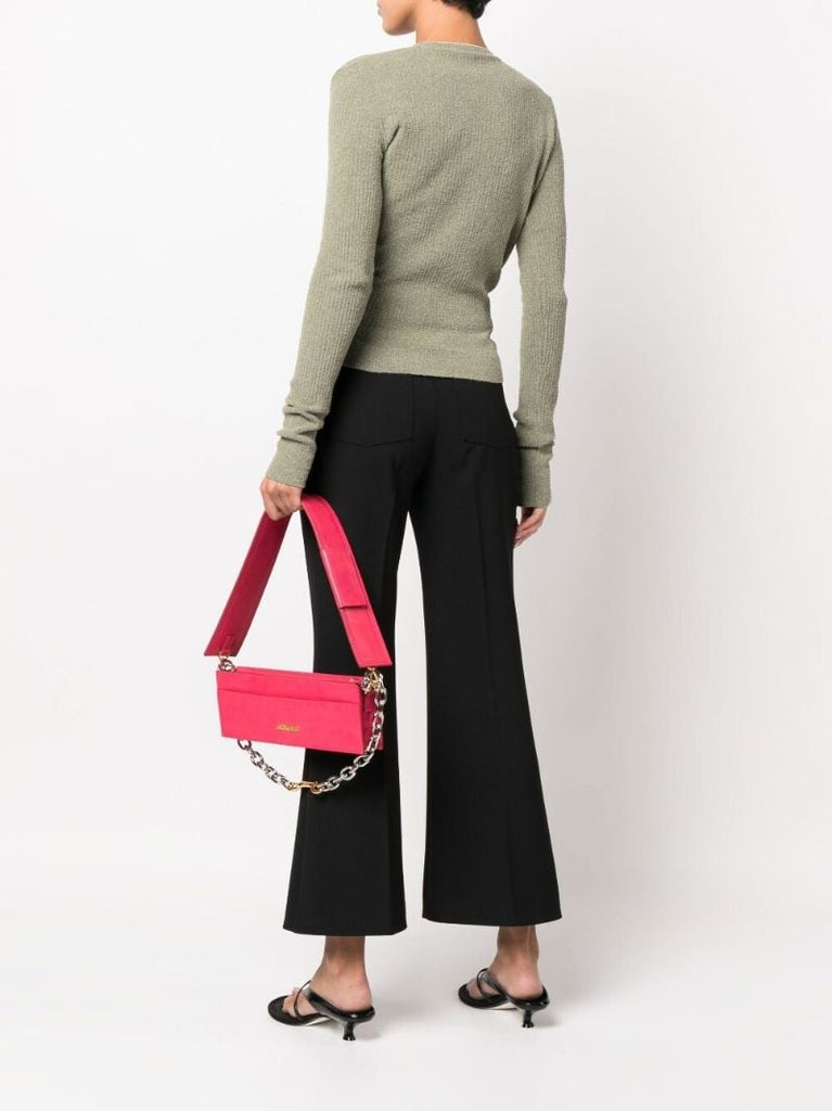 Pink Le Ciuciu Leather Shoulder Bag