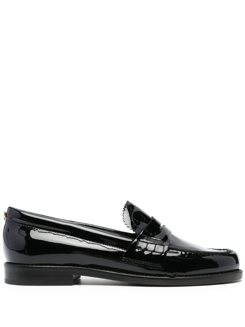 Black Jerry Patent Leather Loafers