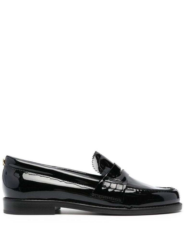 Black Jerry Patent Leather Loafers