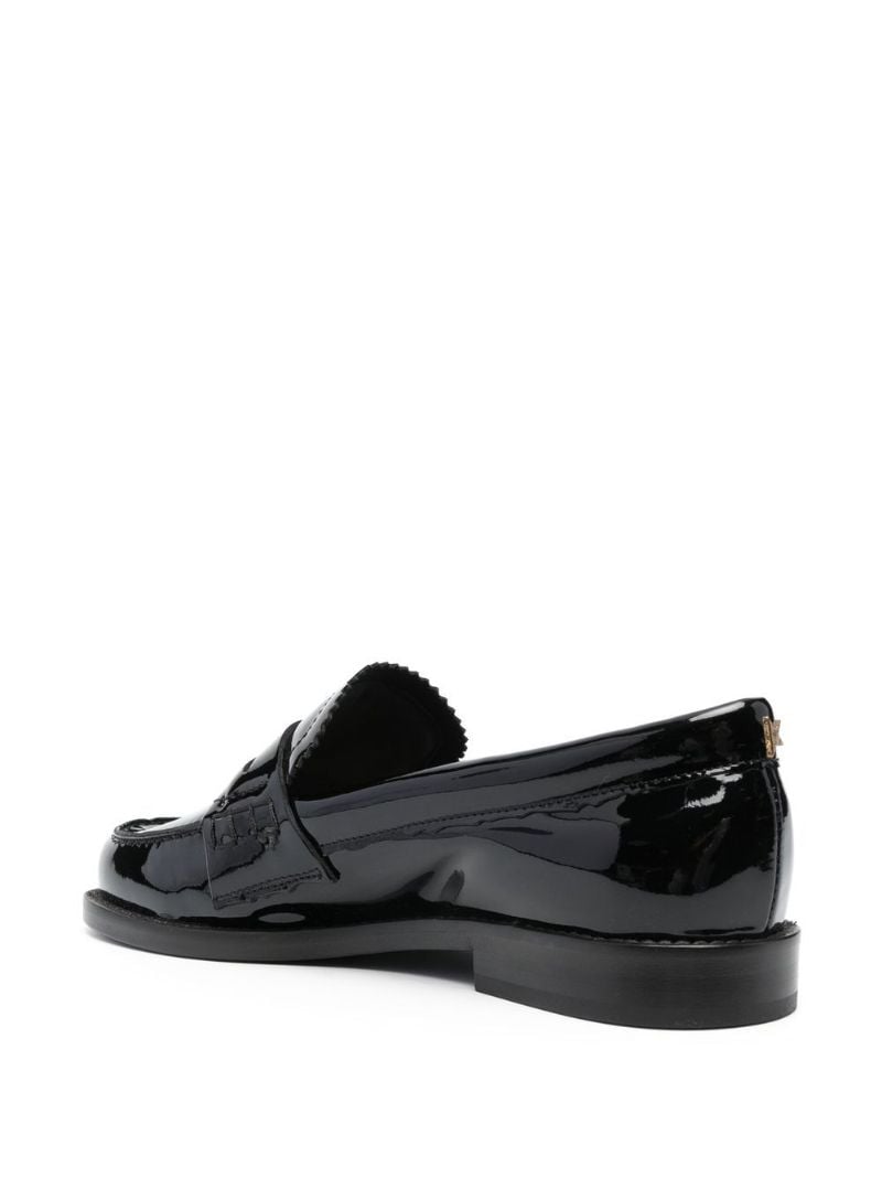 Black Jerry Patent Leather Loafers