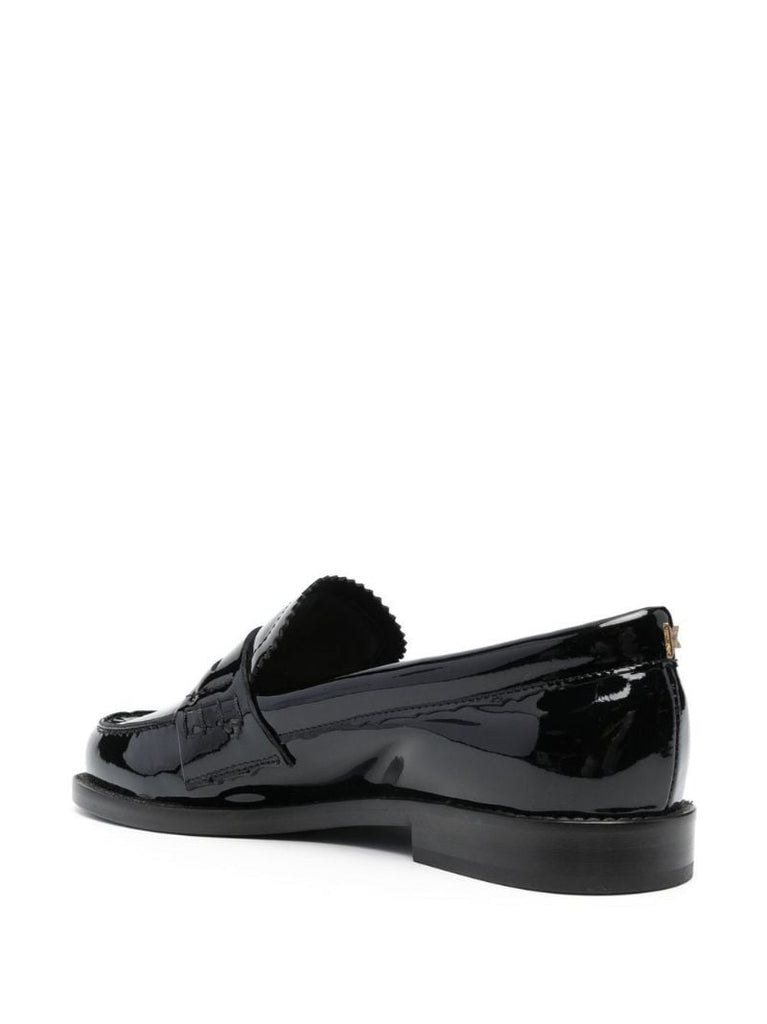 Black Jerry Patent Leather Loafers