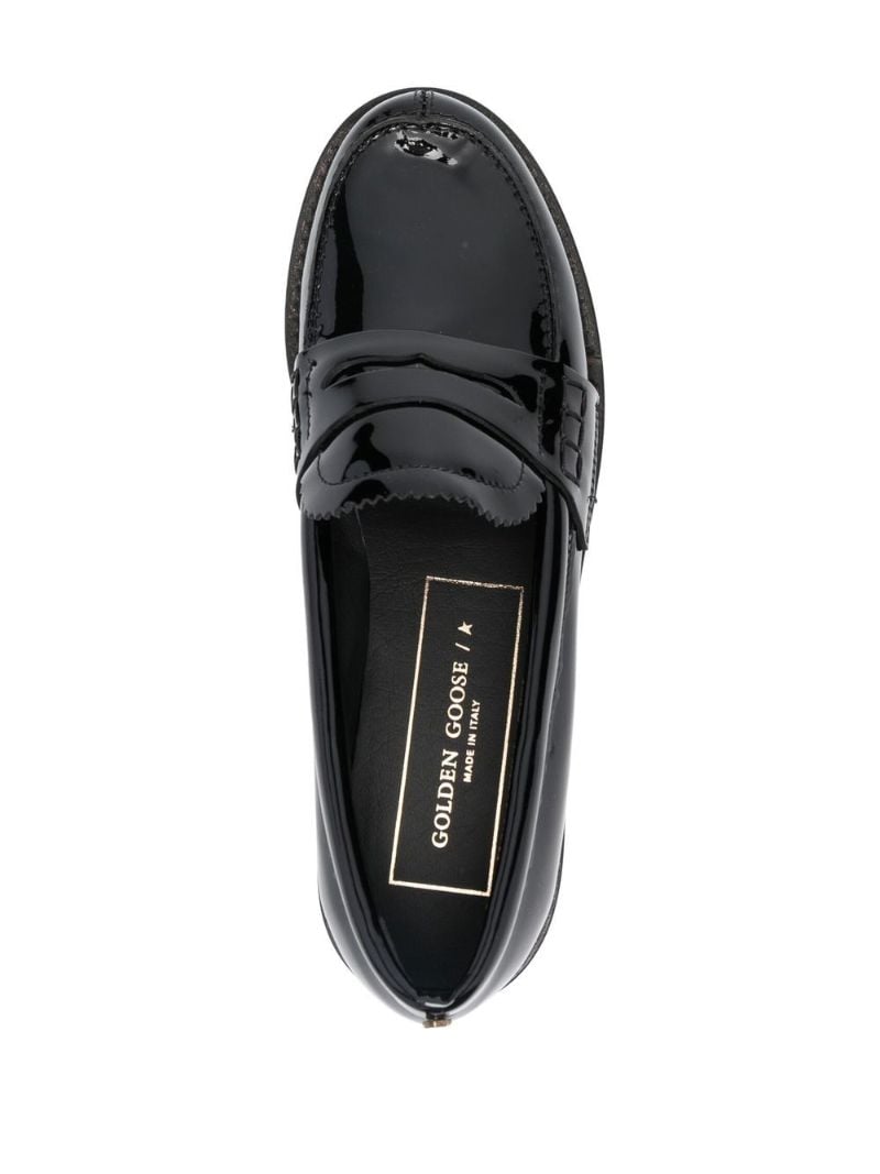 Black Jerry Patent Leather Loafers