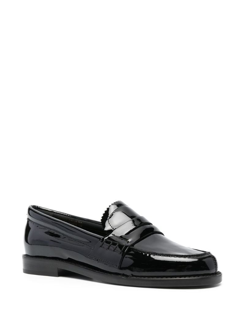 Black Jerry Patent Leather Loafers
